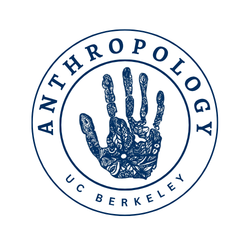 Anthropology Logo with blue handprint