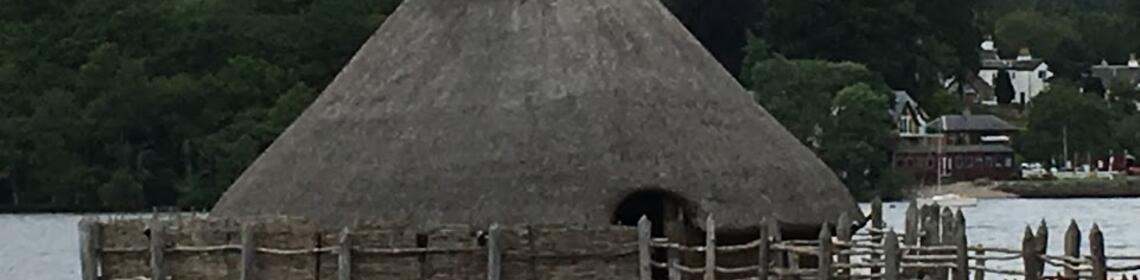 Reconstruction of a Crannog, an Iron Age loch-dwelling found in Scotland and Ireland [Photo Credit: Tabea Mastel]