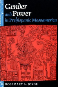 red image of book cover of Gender and Power in Prehispanic Mesoamerica